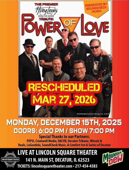 POWER OF LOVE – The Premier Huey Lewis & The News Tribute Concert